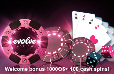 Welcome bonus 1000€ + 100 cash spins!